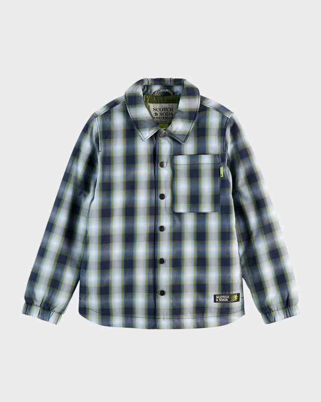 Boy's Padded Shirt Jacket, Size 4-
